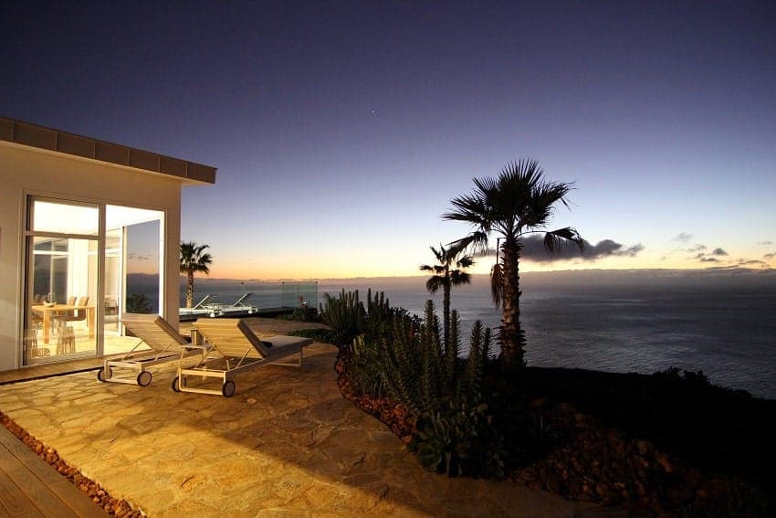 Abendstimmung, Villa Perla del Mar, Luxusvilla La Palma mit Pool Abendstimmung, Villa Perla del Mar, Luxusvilla La Palma mit Pool
