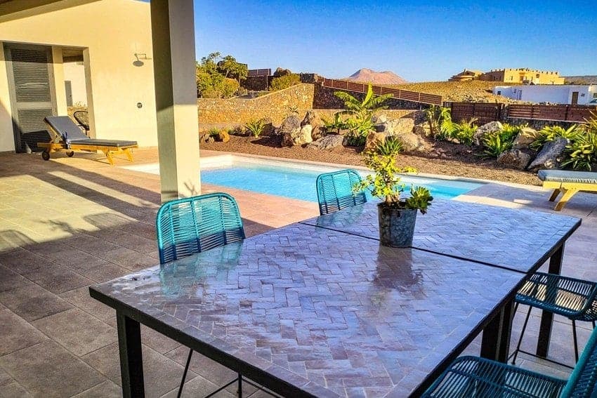 Esstisch, Villa Sumendi, Villa Lajares Fuerteventura Esstisch, Villa Sumendi, Villa Lajares Fuerteventura