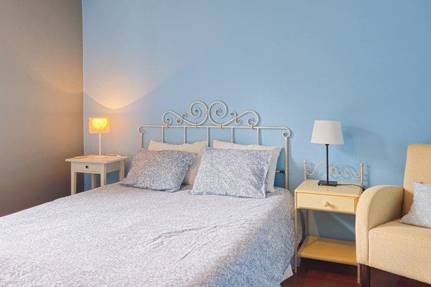 Ferienhäuser La Palma Westseite, Schlafzimmer, Doppelbett, Villa Torres Ferienhäuser La Palma Westseite, Schlafzimmer, Doppelbett, Villa Torres