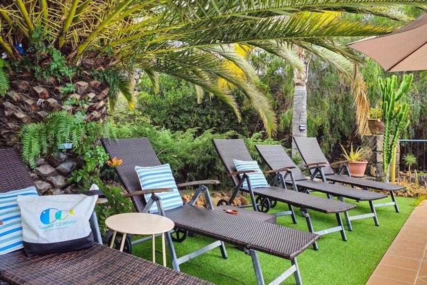 Ferienhäuser La Palma Westseite, Sonnenliegen, Villa Torres Ferienhäuser La Palma Westseite, Sonnenliegen, Villa Torres