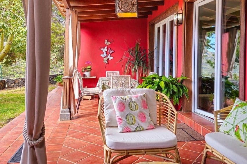 Ferienhäuser La Palma Westseite, Terrasse, Villa Torres Ferienhäuser La Palma Westseite, Terrasse, Villa Torres