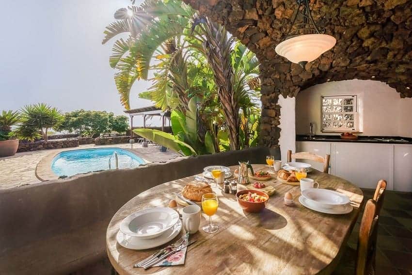 Finca Esperanza, Terrasse mit Außenküche, Finca La Palma Finca Esperanza, Terrasse mit Außenküche, Finca La Palma