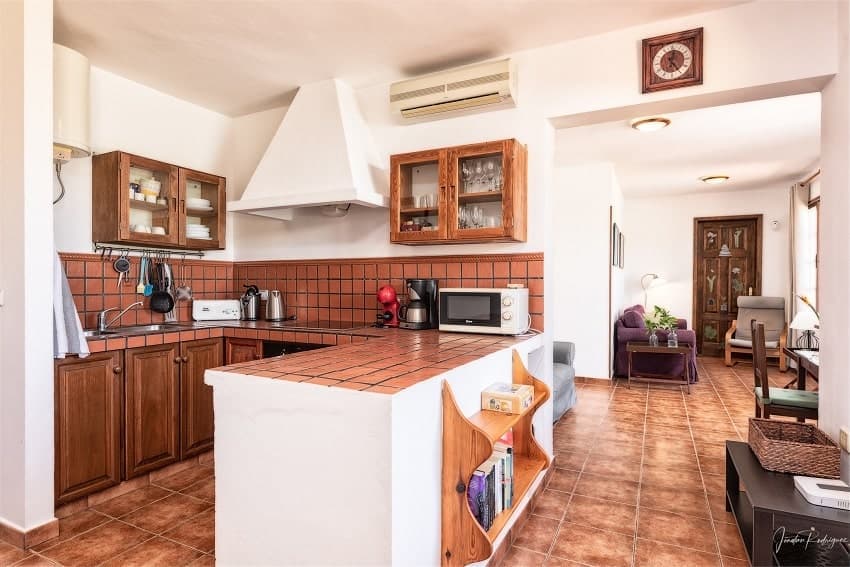 Kitchen, Casa El Salto, Holiday Home Los Llanos with Private Pool