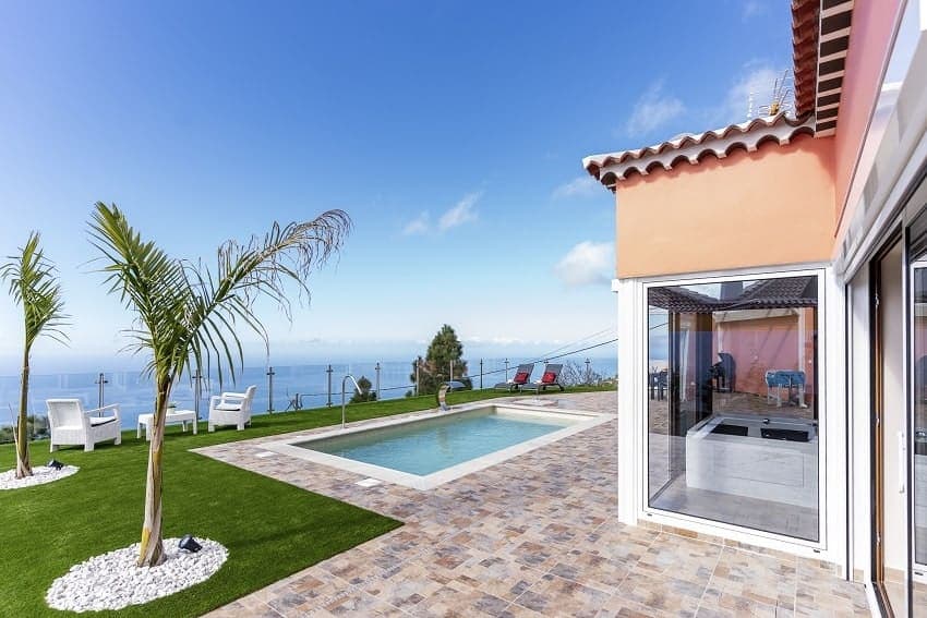 Poolbereich, Casa Yaneric, Ferienhaus Tijarafe La Palma Poolbereich, Casa Yaneric, Ferienhaus Tijarafe La Palma
