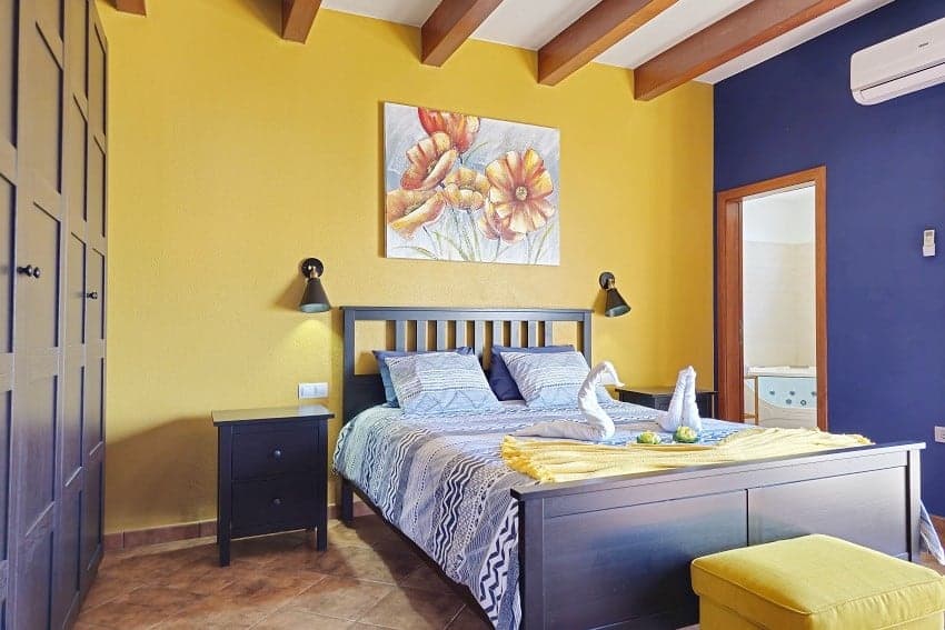 Dormitorio, Casa Mica, Casa Vacacional en La Palma, Tijarafe Dormitorio, Casa Mica, Casa Vacacional en La Palma, Tijarafe