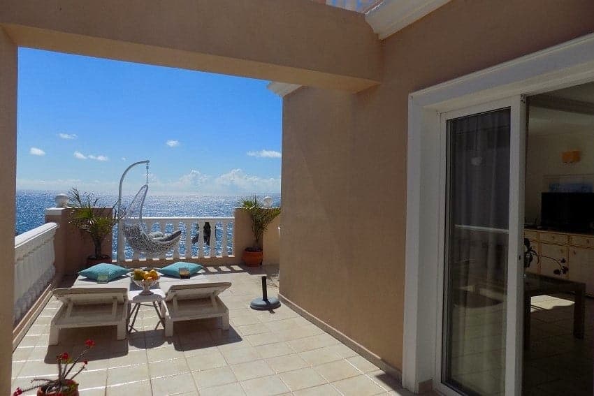 Terrace, Apartment La Regata Atico, Apartment Puerto Naos, La Palma