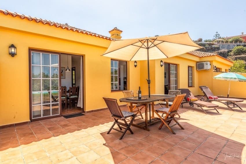 Terrace, Casa El Salto, Holiday Home Los Llanos with Private Pool