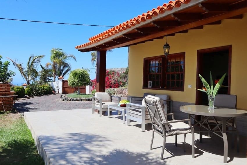 Terrasse, Casa Paula, Ferienhäuser auf La Palma mit Meerblick Terrasse, Casa Paula, Ferienhäuser auf La Palma mit Meerblick
