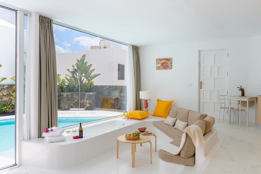Living Area, Suite Love Deluxe, Lanzarote Apartment Living Area, Suite Love Deluxe, Lanzarote Apartment
