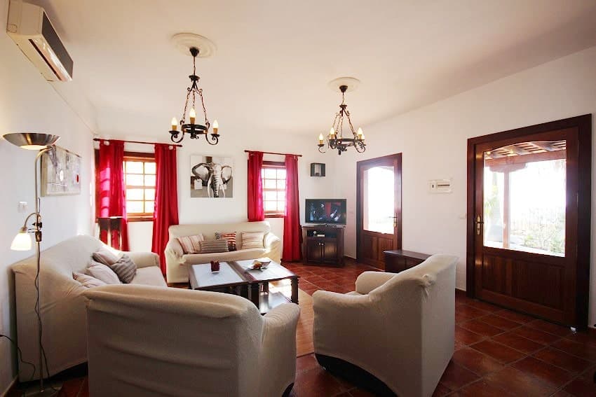 Wohnbereich, Villa Capricho, Großes Ferienhaus La Palma, Tijarafe Wohnbereich, Villa Capricho, Großes Ferienhaus La Palma, Tijarafe