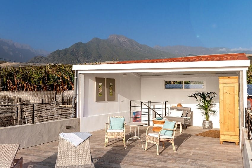 Casa Alba Marina, Roof Terrace, Holiday Home Tazacorte, La Palma
