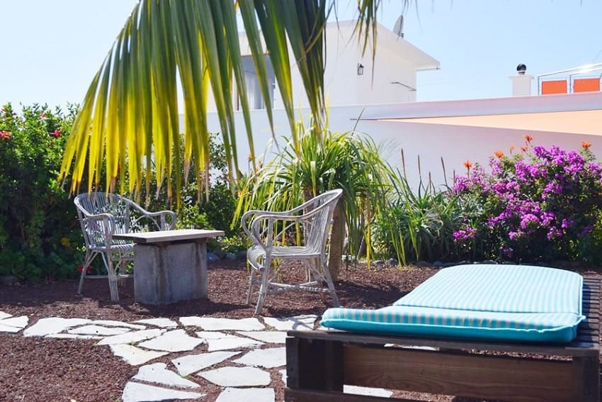 Garten, Casa Vista Caldera, Ferienhaus La Palma mit Pool