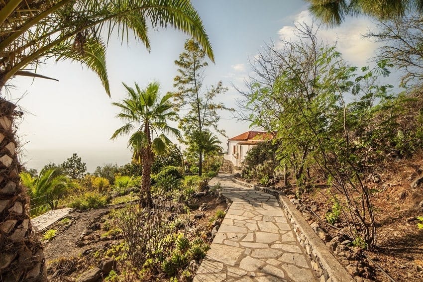 Garden, Country House Tijarafe, Holiday Villa La Palma
