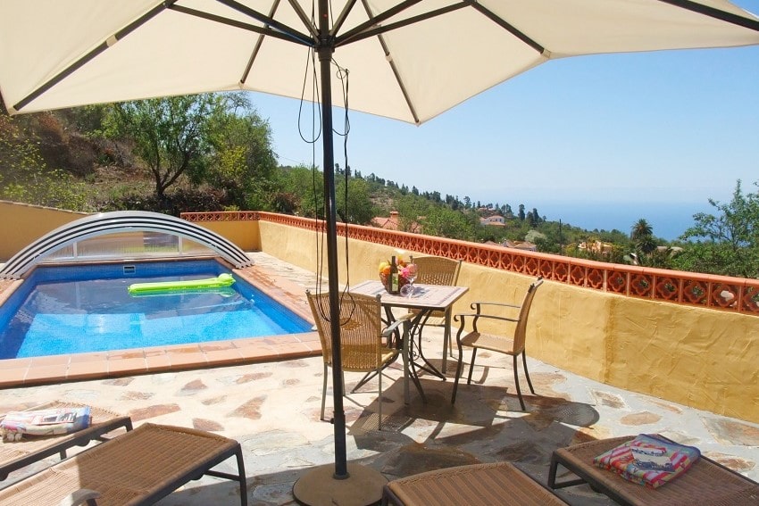 Pool, Casa Herminia, Ferienhaus Puntagorda, La Palma