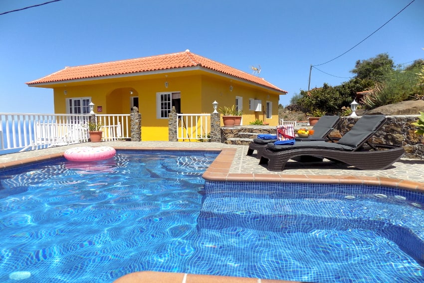 Spain - Canary Islands - La Palma - Tijarafe - Casa La Hoya - Holiday home with private heatable swimming pool and stunning views