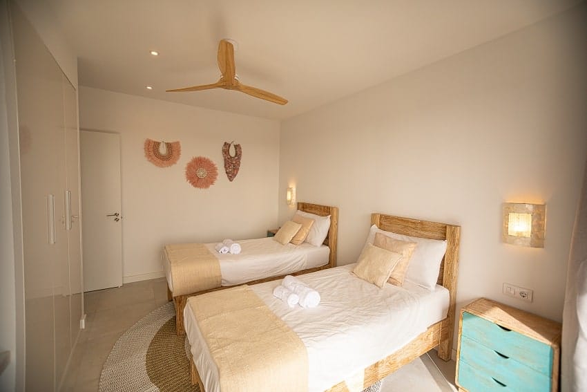 Schlafzimmer, Einzelbetten, Villa Odo, Fuerteventura