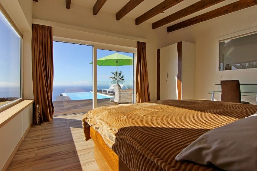 Schlafzimmer, Villa Perla del Mar, Villa Puntagorda, La Palma