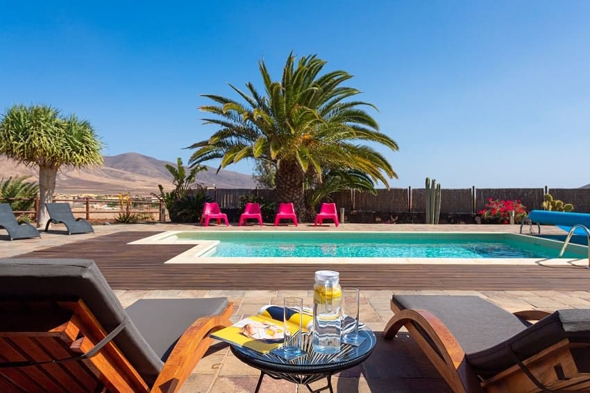 Sunbeds, Villa Atlanntes, Villa Fuerteventura
