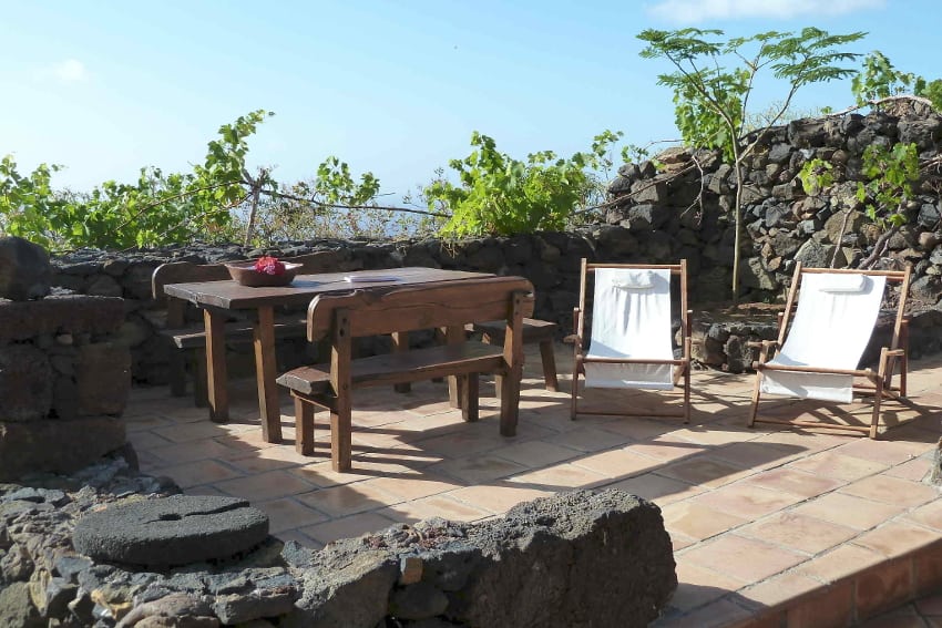 Spain - Canary Islands - El Hierro - Los Llanillos - Casa Pepe Luis - Cozy terrace with stunning view