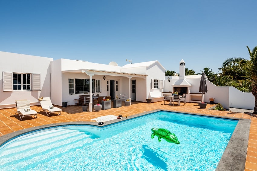 Villa Manuela, Pool, Ferienhaus Lanzarote, Puerto Calero