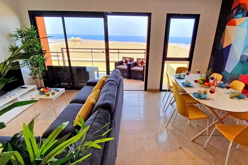 Salón, Apartamento Infinity, Fuerteventura
